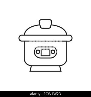 rice cooker icon, multicooker, electric cooker, vector ilustration Stock Vector
