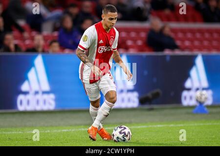 Amsterdam, Netherlands. 26th Sep, 2020. AMSTERDAM, 26-09-2020 JohanCruyff Arena . Dutch Eredivisie Football season 2020/2021. Ajax - Vitesse . Ajax player Antony Matheus dos Santos Credit: Pro Shots/Alamy Live News Stock Photo