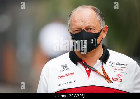 VASSEUR Frederic (fra), Team Principal of Alfa Romeo Racing ORLEN, portrait during the Formula 1 VTB Russian Grand Prix 2020, from September 25 to 27, Stock Photo