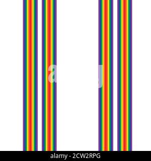 Rainbow striped seamless pattern background suitable for fashion textiles, Stock Vector