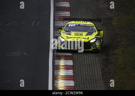 09 Shoffner John (usa), Hill Janine (usa), GetSpeed Performance, Mercedes-AMG GT3, action during the 2020 24 Hours of Nurburgring, on the N.rburgring Stock Photo