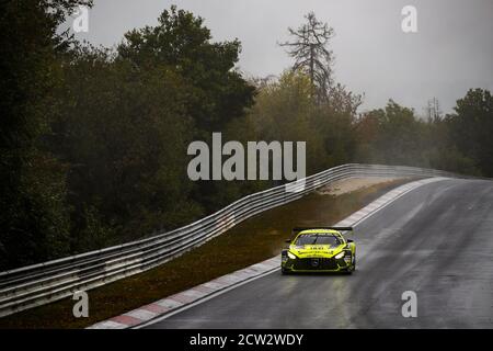 09 Shoffner John (usa), Hill Janine (usa), GetSpeed Performance, Mercedes-AMG GT3, action during the 2020 24 Hours of Nurburgring, on the N.rburgring Stock Photo