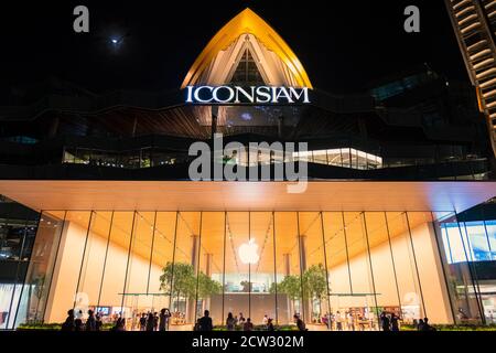 Bangkok-Thailand-November 16,2018: ICON SIAM is a mixed-use development on the banks of the Chao Phraya River. The complex will include two of the tal Stock Photo