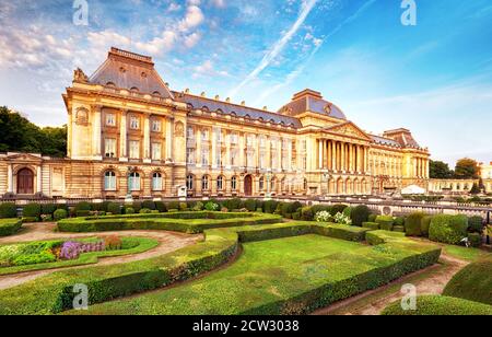 Belgian Royal Palace in Brussels Stock Photo