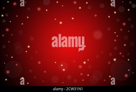 Abstract Christmas red glowing background with copy space for your text. Stock Photo