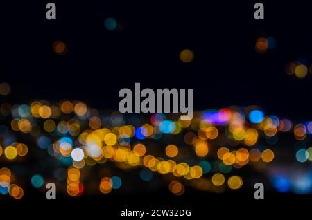 Abstract defocused circular bokeh background Stock Photo