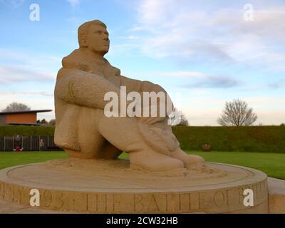 Battle of Britain Memorial at Capel le Ferne in Kent, UK Stock Photo