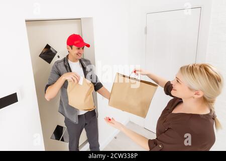 A man and a woman wearing a hat Stock Photo
