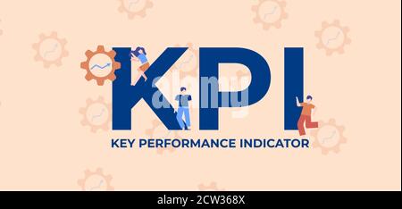 KPI key performance indicator. Coding technologies and web software digital graphic scripts. Stock Vector
