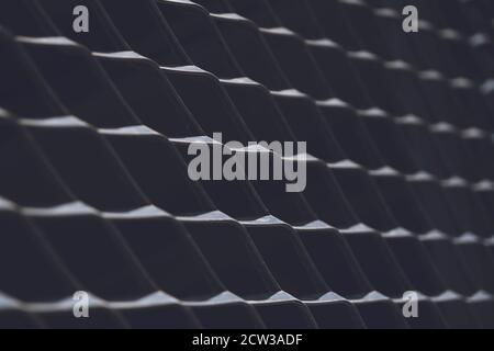 Metal garden fence that looks abstract. Abstract background Stock Photo