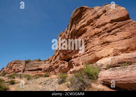 edificio de viviendas, Yacimiento arqueológico de Tiermes, Soria,  comunidad autónoma de Castilla y León, Spain, Europe Stock Photo