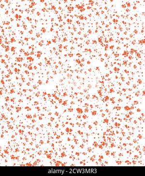 Abstract seamless pattern with red dotted shapes vector Stock Vector