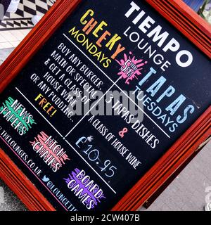 London UK, September 27 2020, Tiempo Branch Of Loungers Restaurants And Bars Stock Photo