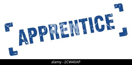 apprentice stamp. square grunge sign on white background Stock Vector