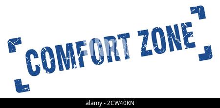 comfort zone stamp. square grunge sign on white background Stock Vector