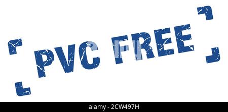 pvc free stamp. square grunge sign isolated on white background Stock ...