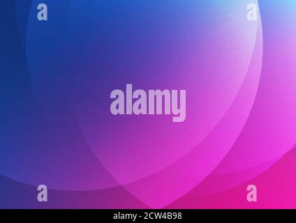 Abstract blue and pink gradient circle shape smooth light background. Vector illustration Stock Vector