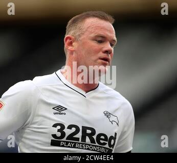 Wayne Rooney (32) of Derby County Stock Photo - Alamy