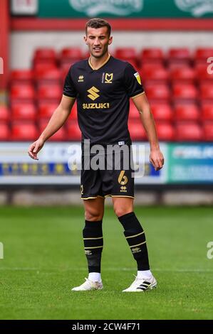 Baily Cargill (6) of MK Dons Stock Photo