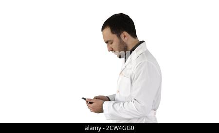 Closeup portrait of handsome male health care professional or do Stock Photo