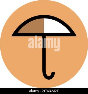 Open umbrella icon. Stock Vector