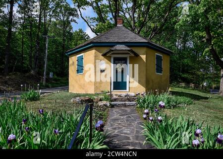 Historic Diamond Rock Schoolhouse, Malvern, Pennsylvania, USA. Stock Photo
