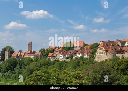 old town, Rothenburg ob der Tauber, Middle Franconia, Bavaria, Germany Stock Photo