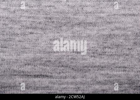 Gray knitting wool texture background Crocheted fabric texture Stock Photo