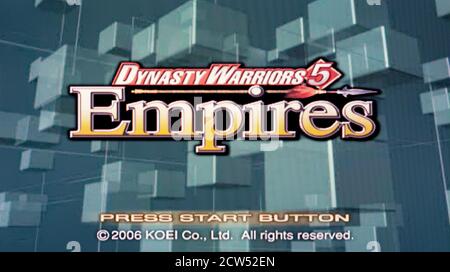 Dynasty Warriors 5 Empires - Sony Playstation 2 PS2 - Editorial use only Stock Photo