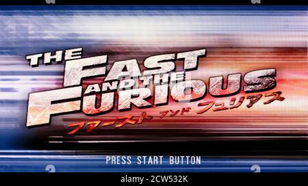 Fast and the Furious - Sony Playstation 2 PS2 - Editorial use only Stock Photo