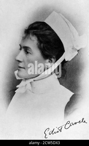 EDITH CAVELL (1865-1915) English nurse Stock Photo