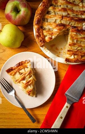 Homemade apple pie Stock Photo