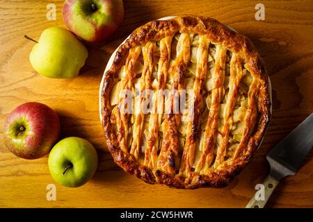 Homemade apple pie Stock Photo