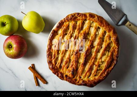 Homemade apple pie Stock Photo