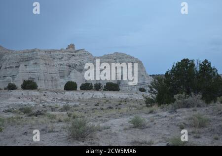 White Hills With Trees Stock Photo