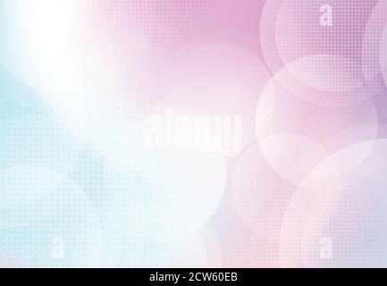 Abstract hologram colorful gradient design with halftone with bokeh circle decoration background. Use for ad, poster, artwork, template design, print. Stock Vector