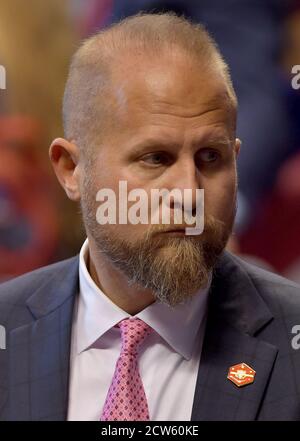 Sunrise, United States Of America. 26th Nov, 2019. SUNRISE, FLORIDA - NOVEMBER 26: Brad Parscale attends a homecoming campaign rally for U.S. President Donald Trump at the BB&T Center on November 26, 2019 in Sunrise, Florida. Brad Parscale is an American digital consultant and political aide who served as the digital media director for Donald Trump's 2016 presidential campaign. He now serves as the campaign manager for Trump's 2020 reelection campaign People: Brad Parscale Credit: Storms Media Group/Alamy Live News Stock Photo