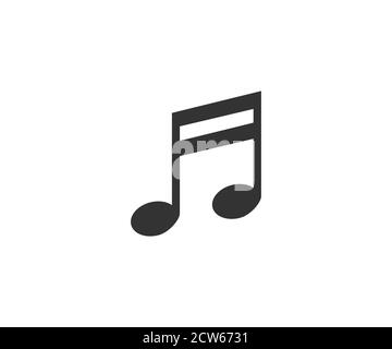 Audio, music note, notes icon. Vector illustration, flat design. Stock Vector