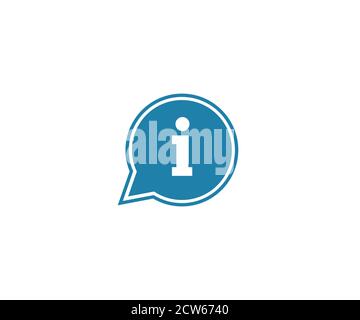 Information icon, info sign, vector illustration. Flat design. Stock Vector