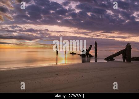 Sunrise in Hua Hin Thailand Stock Photo