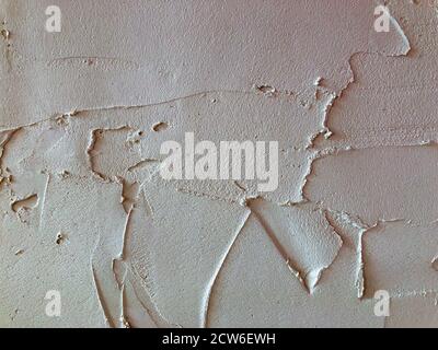 Textured plaster. White wall stucco texture. Plastered background Stock Photo