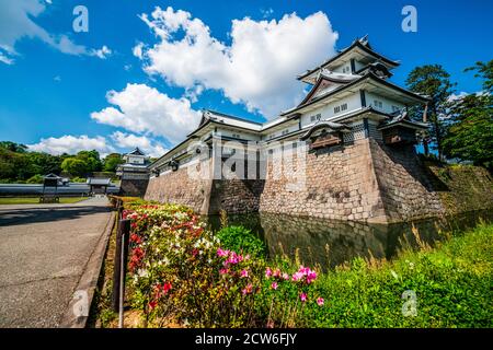 Kanazawa Castle in Kanazawa, Ishikawa, Japan Stock Photo