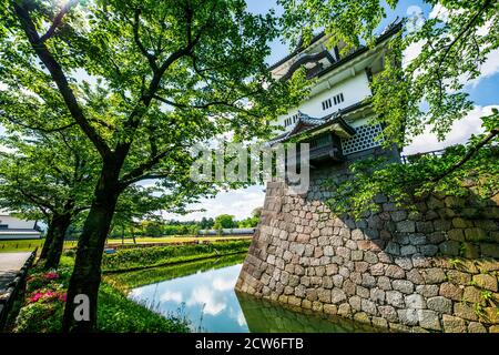 Kanazawa Castle in Kanazawa, Ishikawa, Japan Stock Photo