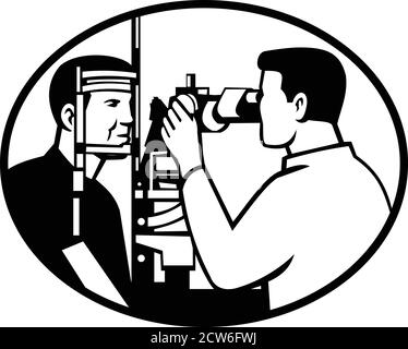 Eye Testing Machine Cartoon Vintage mascot retro eye vectors set vector in retro 30s cartoon style ...