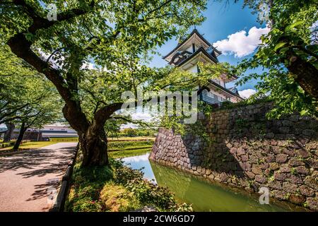 Kanazawa Castle in Kanazawa, Ishikawa, Japan Stock Photo