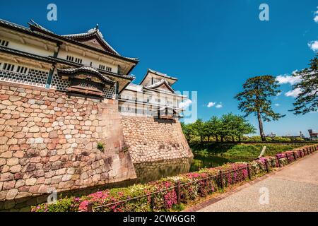 Kanazawa Castle in Kanazawa, Ishikawa, Japan Stock Photo