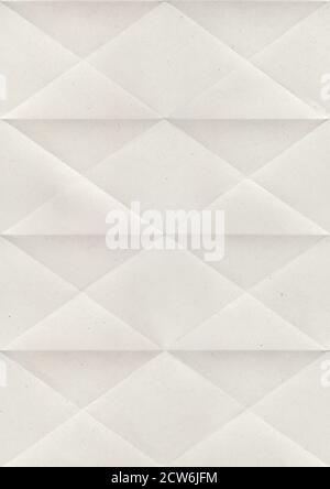 Seamless pattern with a recycled paper texture folded. Stock Photo