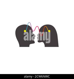 Relationships between man and woman, interpersonal communication, therapy Stock Vector