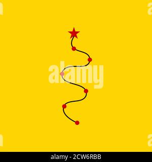 Path to achieving of award concept. Vector illustration Stock Vector