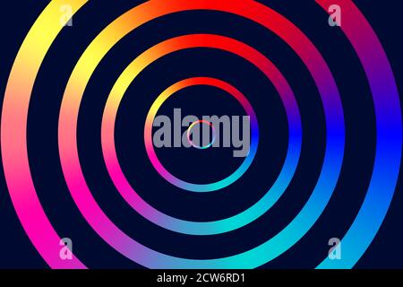 Background with glowing circles for night club Stock Vector